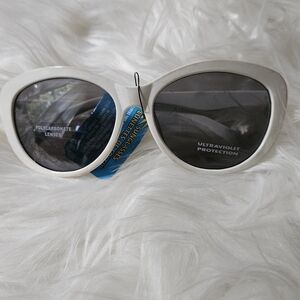 Othr White Sunglasses with Black Lenses